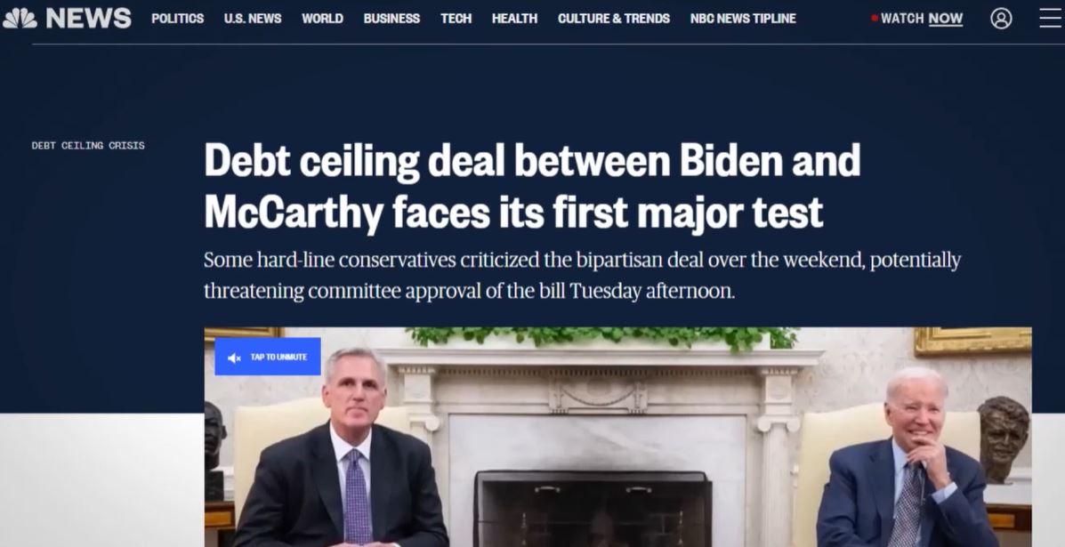Tension Around the Debt Ceiling