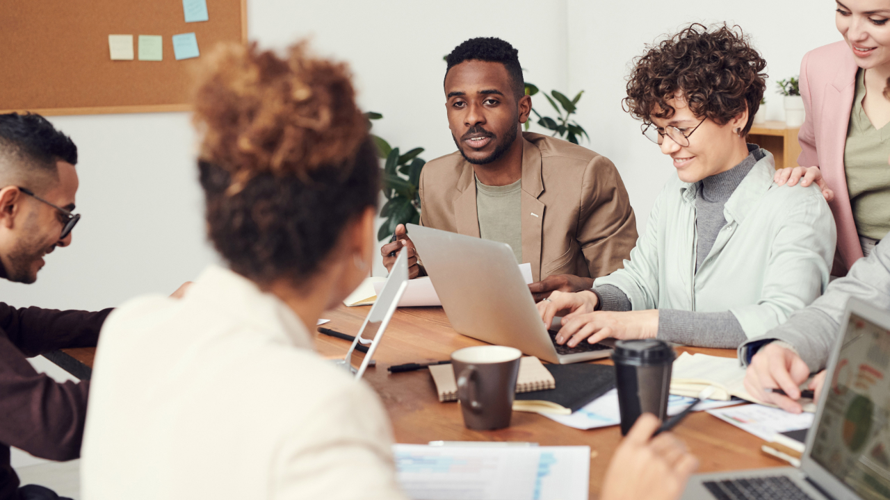 People in a meeting